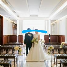 前撮りのときの挙式会場と衣装