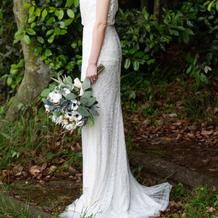 ウェディングドレスは持ち込みました