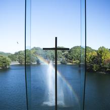 当日のチャペルからの風景