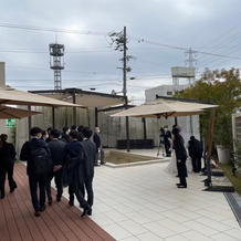 ブーケトス、お庭