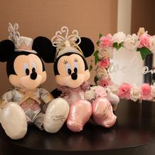 手作りボードとぬいぐるみ持ち込みました