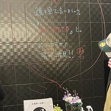 トイレのミラーメッセージ