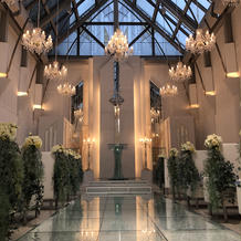 挙式会場 夕方雨の日