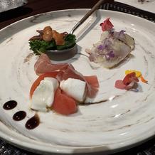 会場見学の人向けのお料理(1/2)
