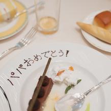 個別でのプレートも対応してくださいました