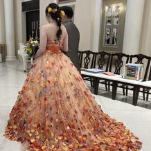 カラードレスバック