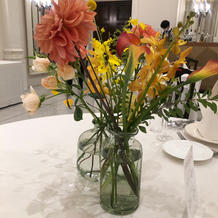 ゲストテーブルのお花