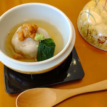鰻蓮蒸し琥珀仕立て