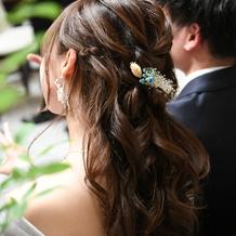 お色直し髪飾り