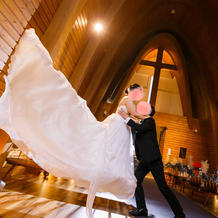 挙式会場での写真です