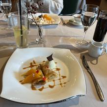 デザートのクレープ