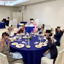 新婦友人テーブル