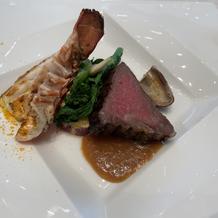 オマール海老と牛肉