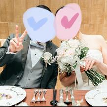 新郎新婦卓での１枚