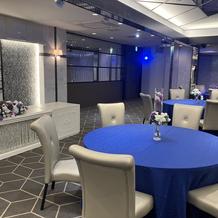 プロジェクションマッピングの披露宴会場