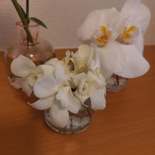 和装のヘアーに着けたお花。長持ちです！