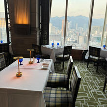 二次会会場にもなるホテルのレストラン