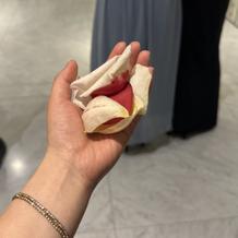 フラワーシャワーのお花は本物でした