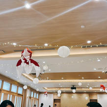 新郎に縁のある金魚ちょうちん