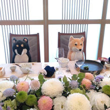 中座中にぬいぐるみ置きました。