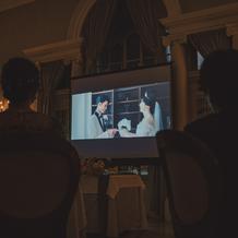 新郎が熱望したエンドロールムービー