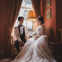 ピンク一色で可愛いウェイティングルーム