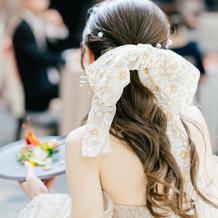 お色直し後のヘアセット