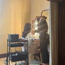 メイクルーム風景