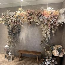 会食会場入り口にあるフォトスポット