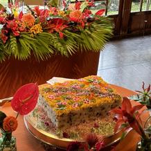 ウエディングケーキをお寿司ケーキへ