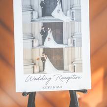 式場手配のフォトパネル