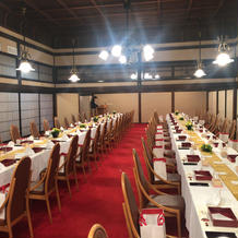 披露宴の流しテーブル