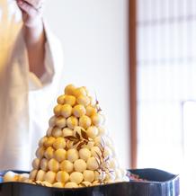 ケーキカットの代わりにみたらしドロップ