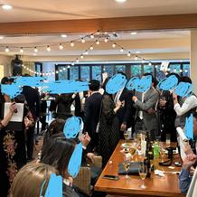 二次会会場（式場の1階で行いました）