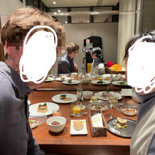 披露宴後の2人だけのディナー