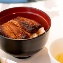 コース料理にうなぎご飯は三島ならでは