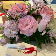 ゲストテーブル装花