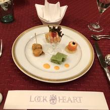 下見の時に食べた試食メニュー