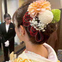 新婦の和装髪飾り