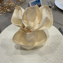 ミニーちゃんの形におられたナプキン