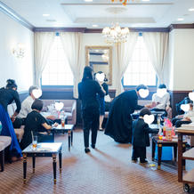 親族控室を両家一緒にして貰えました