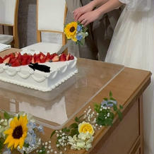 ケーキ入刀