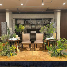 高砂の様子。緑多めに作ってもらいました。