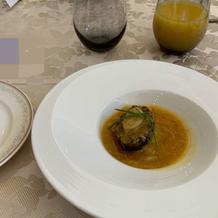 柔らかく煮た鮑