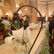 生花なのでユリのいい香りがしました