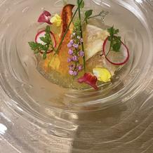 試食の中華料理