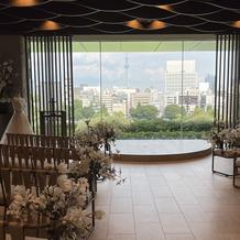 ウェディングキスの際にこの景色が広がる