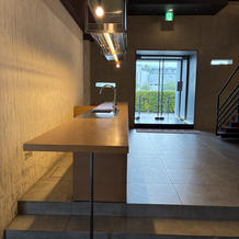 披露宴会場一階のスペース