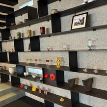 一階スペースの棚