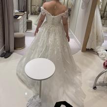 ラメ入りドレス後ろ